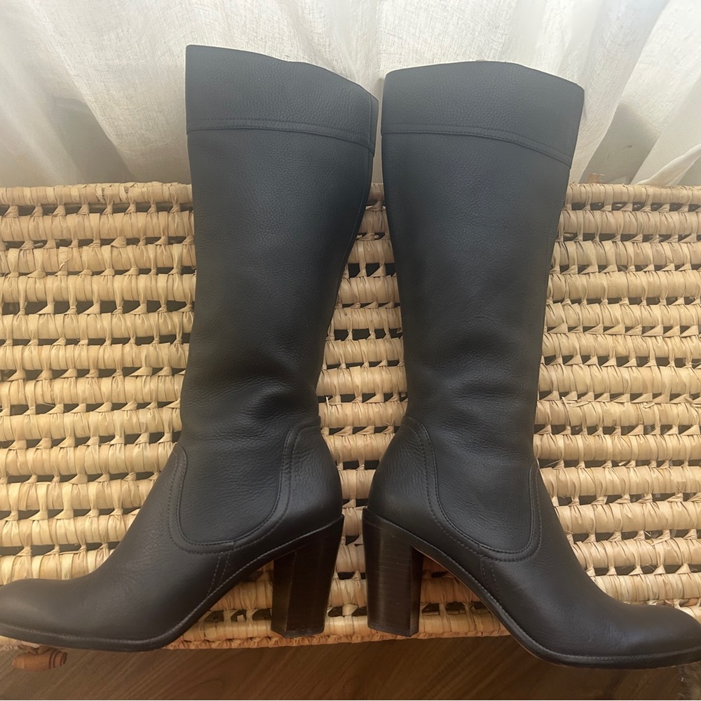 Ann Taylor Black Heeled Boots - Picture 2 of 4